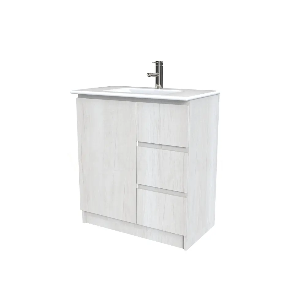 Mueble vanitorio al piso  de 70  cm con cubierta de loza M2-701  / Toscana 1