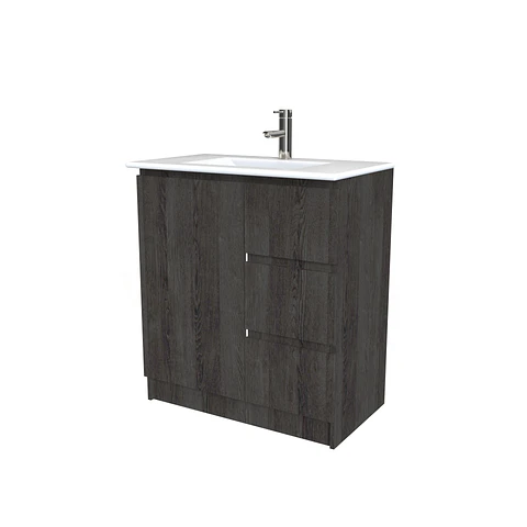 Mueble vanitorio al piso  de 90  cm con cubierta de loza M2-901  / Expresso