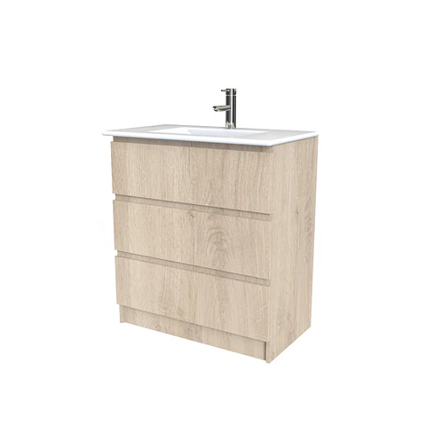 Mueble vanitorio al piso  de 90  cm con cubierta de loza M3-901  / Jerez