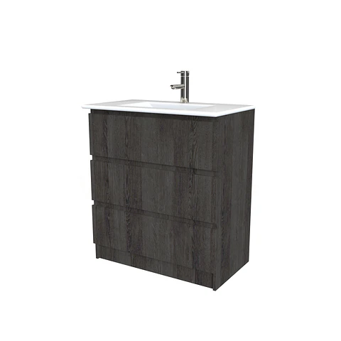 Mueble vanitorio al piso  de 90  cm con cubierta de loza M3-901  / Expresso