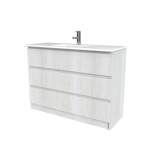 Mueble vanitorio al piso  de 120  cm con cubierta de loza M3-1201  / Toscana