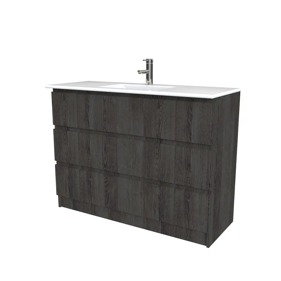 Mueble vanitorio al piso  de 120  cm con cubierta de loza M3-1201  / Expresso 1