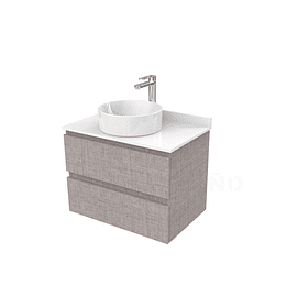 Mueble Vanitorio  para lavamanos sobreponer simple de 60 cm M2-630-SPA / Notte