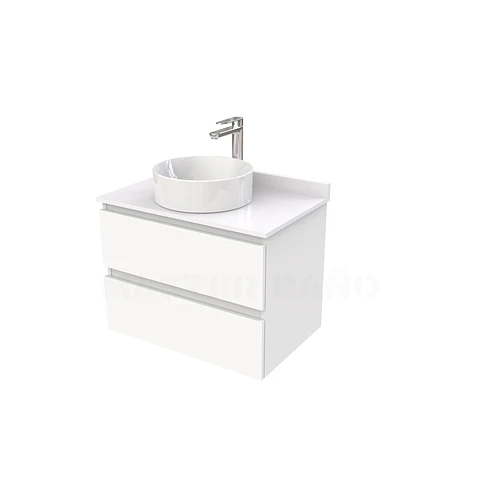 Mueble Vanitorio  para lavamanos sobreponer simple de 70 cm M2-730-SPA / Blanco