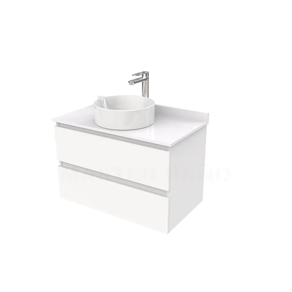 Mueble Vanitorio  para lavamanos sobreponer simple de 80 cm M2-830-SPA / Blanco 1