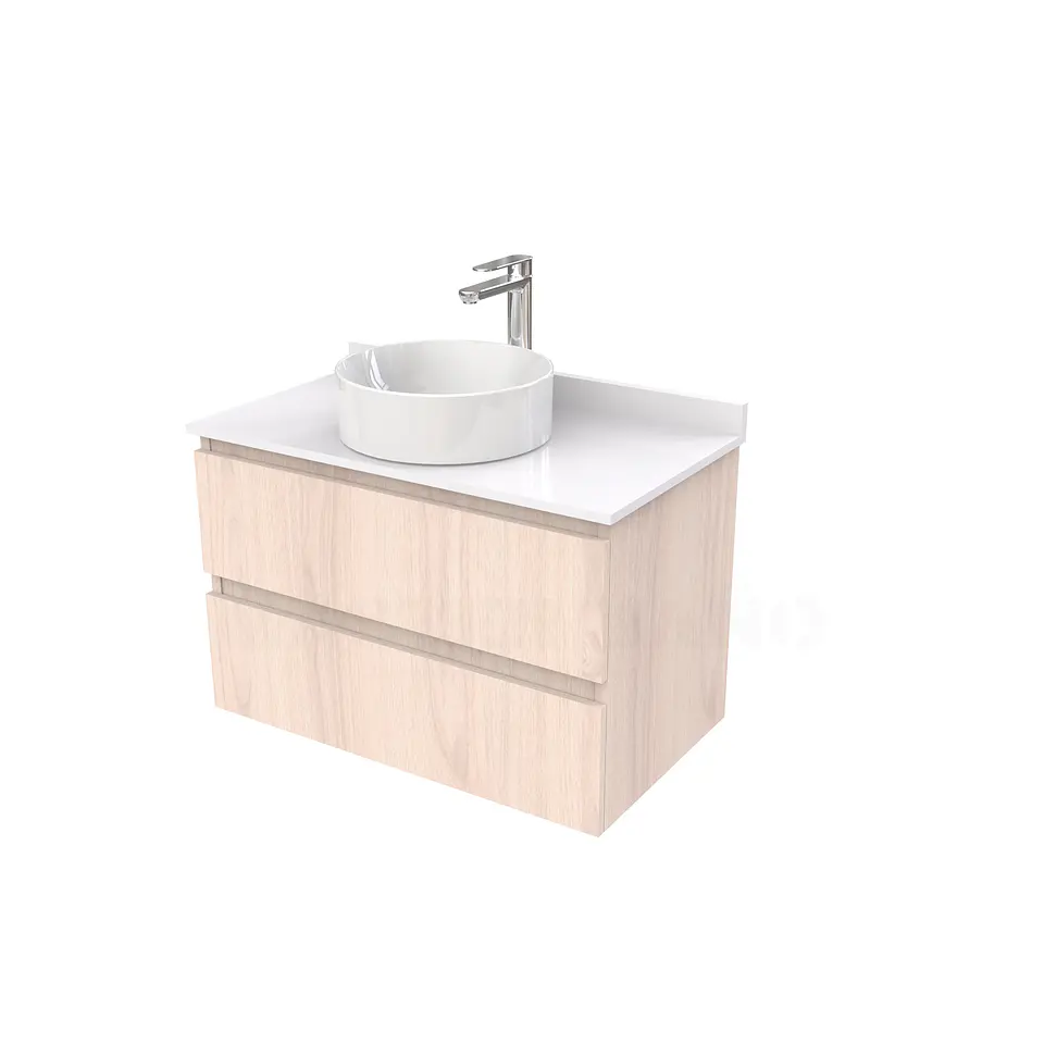 Mueble Vanitorio  para lavamanos sobreponer simple de 80 cm M2-830-SPA / Nougat 1