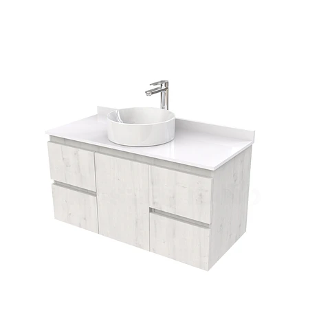 Mueble Vanitorio  para lavamanos sobreponer simple de 90 cm M2-930-SPA / Alaska
