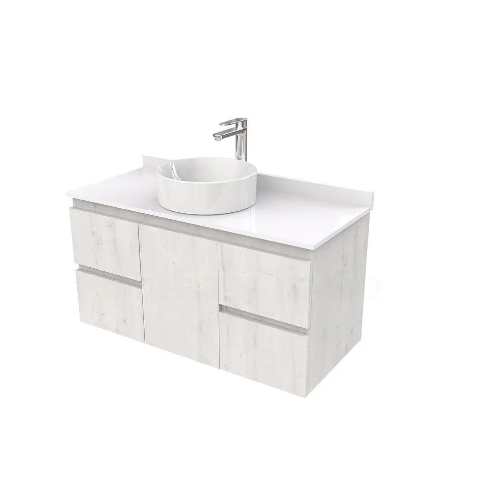 Mueble Vanitorio  para lavamanos sobreponer simple de 90 cm M2-930-SPA / Alaska 1