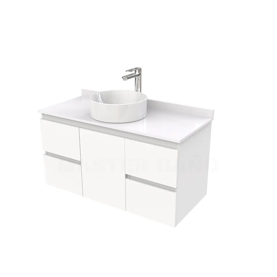 Mueble Vanitorio  para lavamanos sobreponer simple de 90 cm M2-930-SPA / Blanco 1