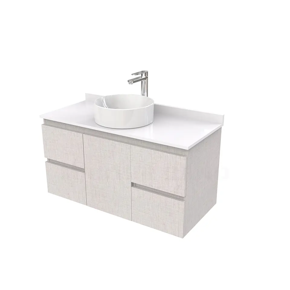 Mueble Vanitorio  para lavamanos sobreponer simple de 90 cm M2-930-SPA / Giorno 1