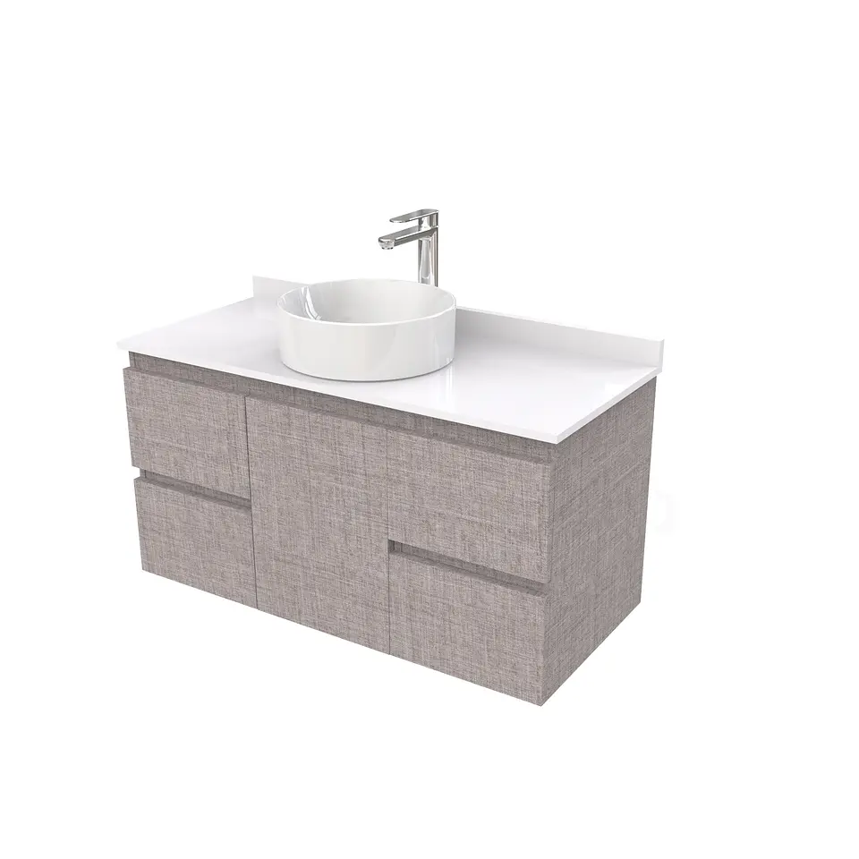 Mueble Vanitorio  para lavamanos sobreponer simple de 90 cm M2-930-SPA / Notte 1