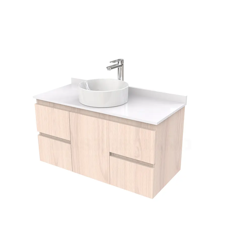 Mueble Vanitorio  para lavamanos sobreponer simple de 90 cm M2-930-SPA / Nougat 1