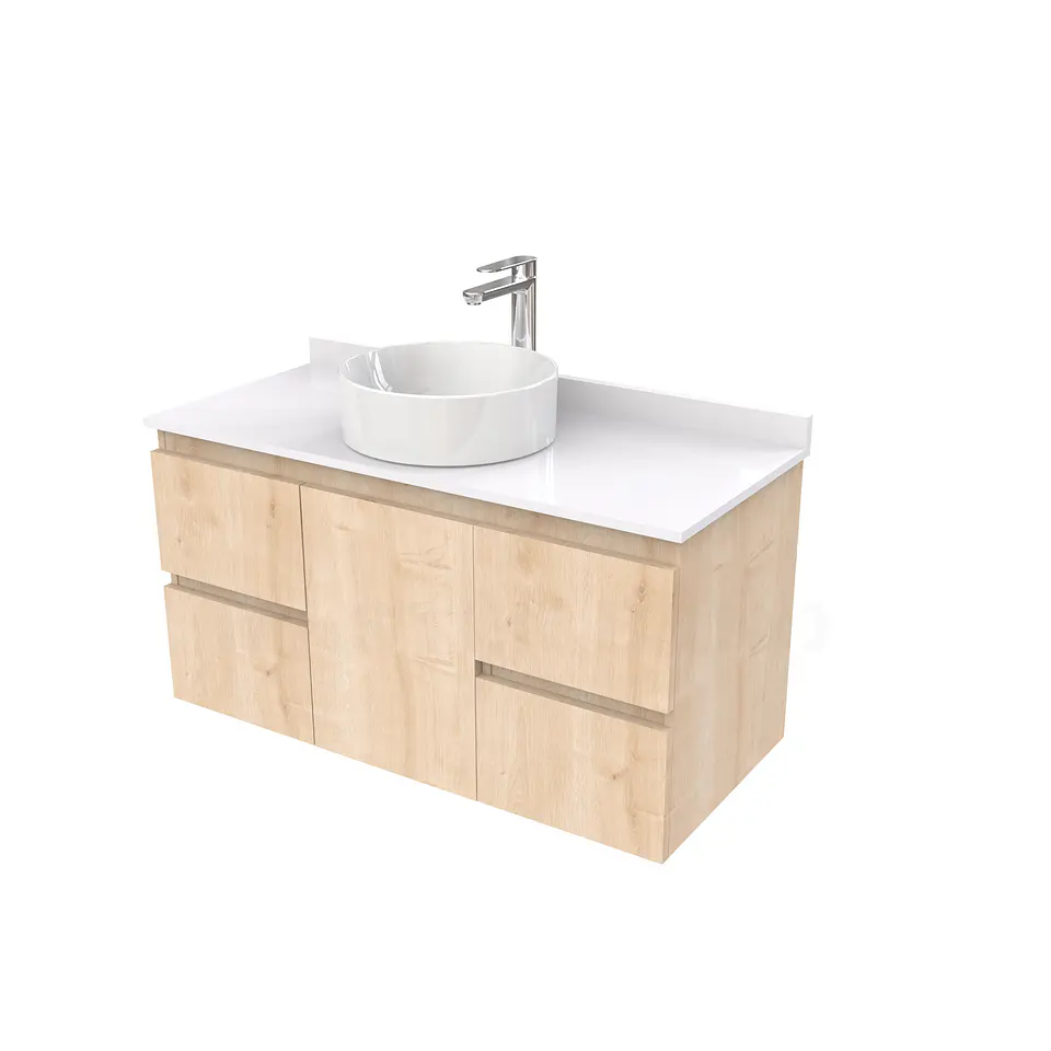 Mueble Vanitorio  para lavamanos sobreponer simple de 90 cm M2-930-SPA / Rustico 1