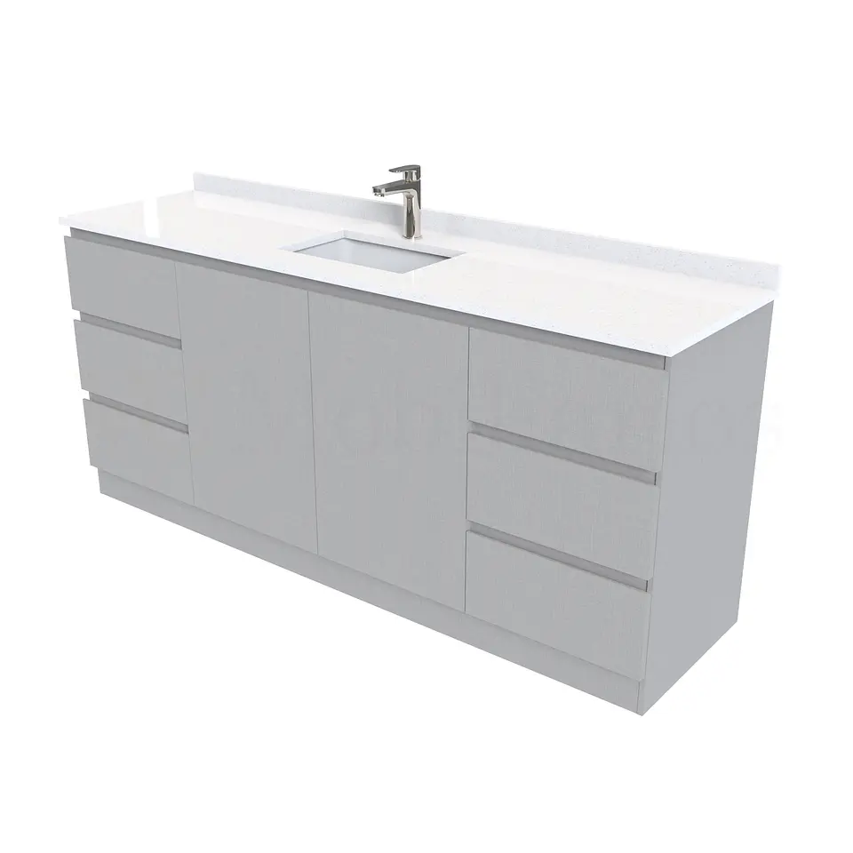 Mueble vanitorio simple al piso de 170 cm / M2-1738 / Carbon 1
