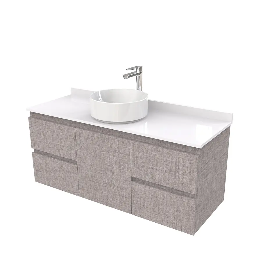 Mueble Vanitorio  aereo para lavamanos sobreponer simple de 100 cm M2-1030-SPA / Notte 1