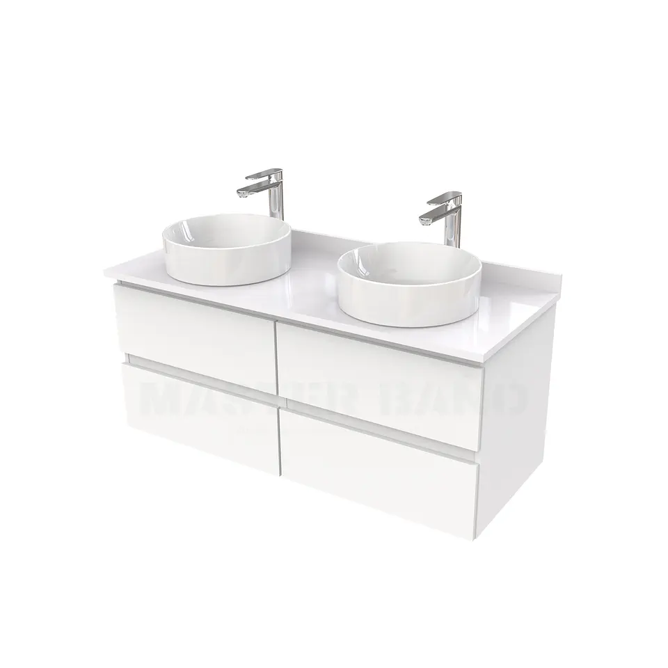 Mueble Vanitorio  para lavamanos sobreponer simple de 120 cm M4-1230-SPA / Blanco 1