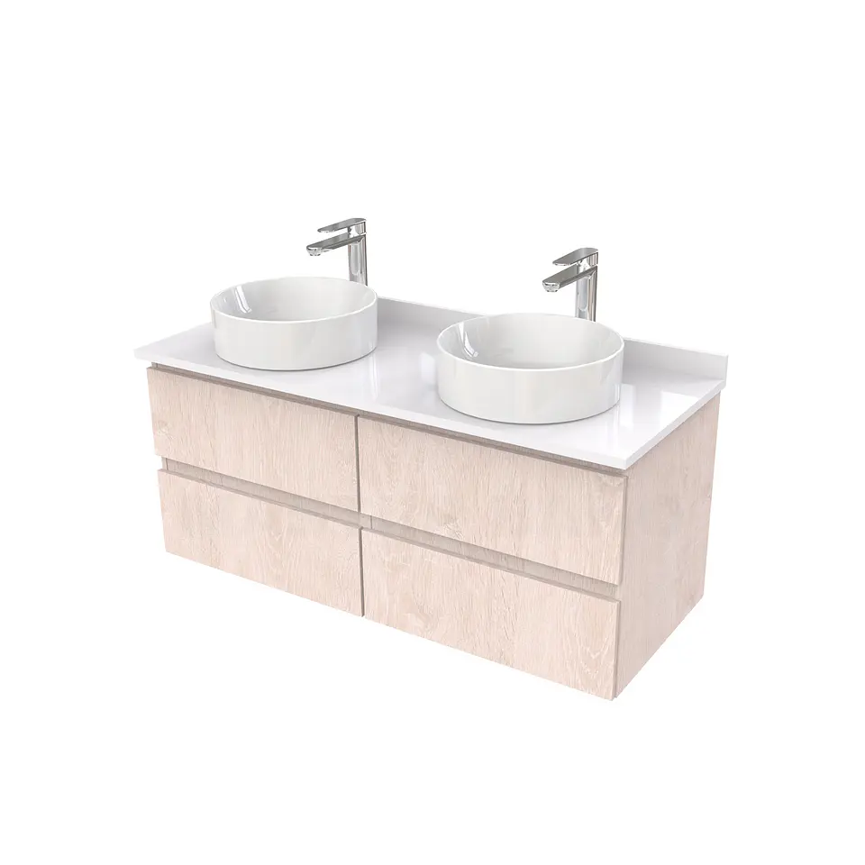 Mueble Vanitorio  para lavamanos sobreponer simple de 120 cm M4-1230-SPA / Provenzal 1
