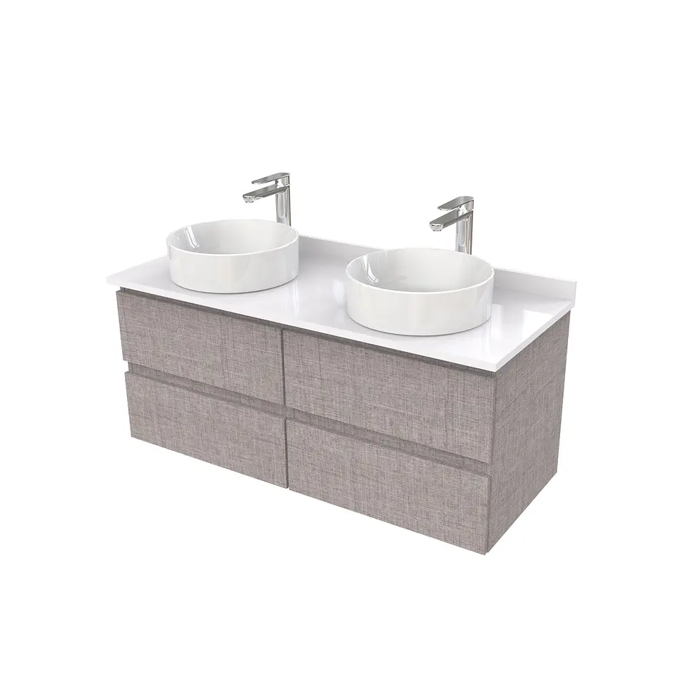 Mueble Vanitorio  para lavamanos sobreponer simple de 120 cm M4-1230-SPA / Notte 1