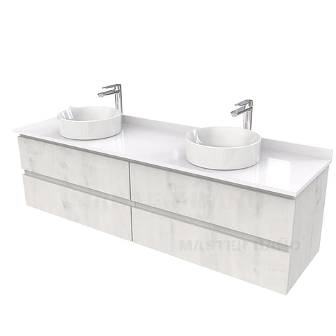Mueble Vanitorio  para lavamanos sobreponer simple de 200 cm M4-2030-SPA / Alaska