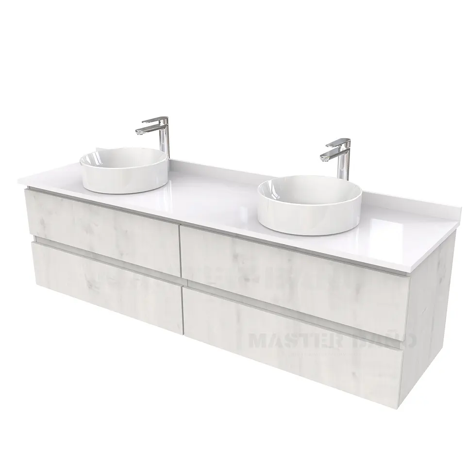 Mueble Vanitorio  para lavamanos sobreponer simple de 200 cm M4-2030-SPA / Alaska 1