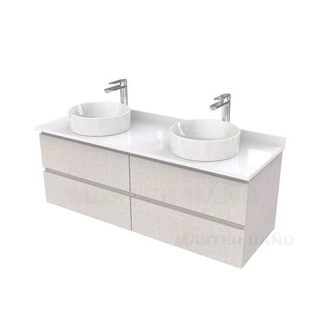 Mueble Vanitorio  para lavamanos sobreponer simple de 160 cm M4-1630-SPA / Giorno