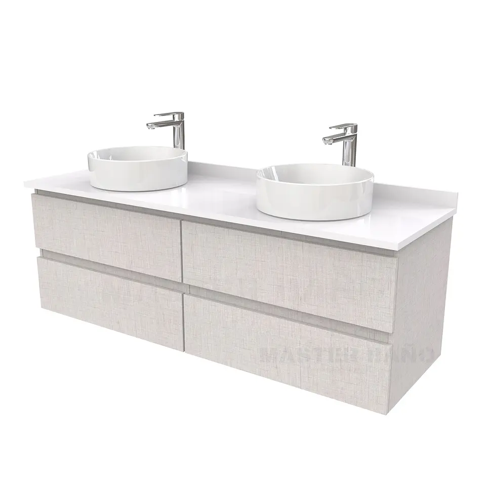 Mueble Vanitorio  para lavamanos sobreponer simple de 170 cm M4-1730-SPA / Giorno 1
