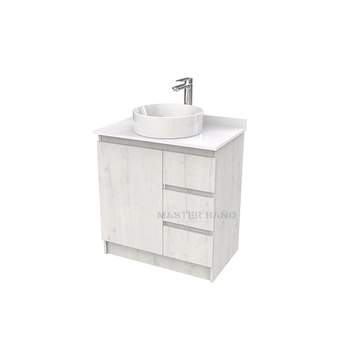 Mueble Vanitorio al piso para lavamanos sobreponer simple de 70 cm M2-630-SPA / Alaska