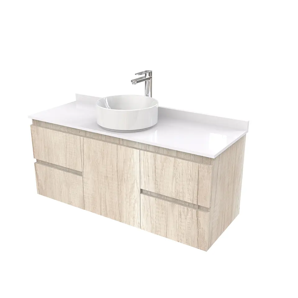 Mueble Vanitorio  aereo para lavamanos sobreponer simple de 120 cm M2-1230-SPA / Toscana 1