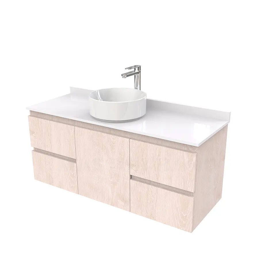 Mueble Vanitorio  aereo para lavamanos sobreponer simple de 120 cm M2-1230-SPA / Provenzal 1