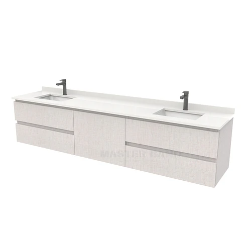 Mueble vanitorio Doble Aéreo  de 220 cm /  M2-2238 -DA / Giorno