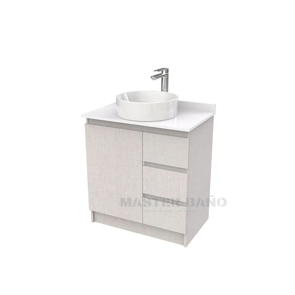 Mueble Vanitorio al piso para lavamanos sobreponer simple de 60 cm M2-630-SPA / Giorno 1