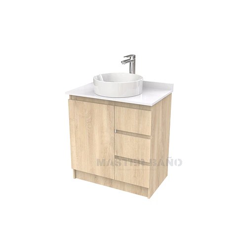 Mueble Vanitorio al piso para lavamanos sobreponer simple de 60 cm M2-630-SPA / Jerez