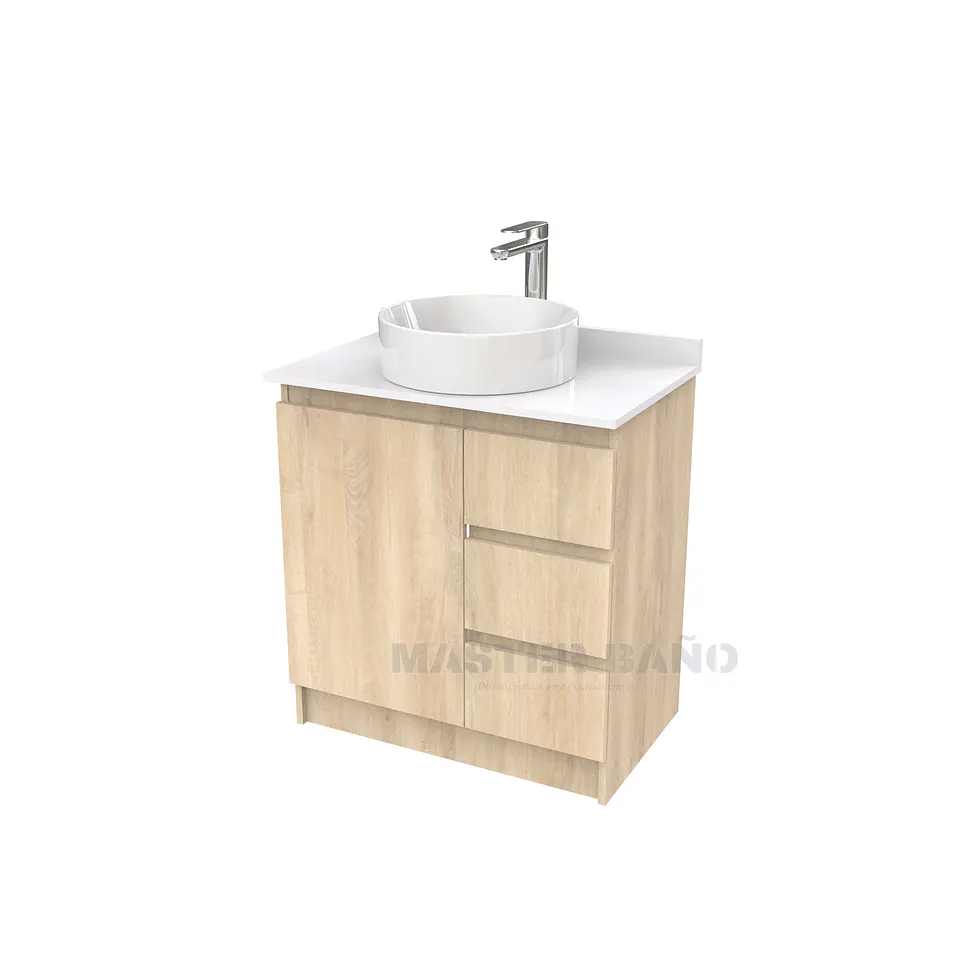 Mueble Vanitorio al piso para lavamanos sobreponer simple de 60 cm M2-630-SPA / Jerez 1