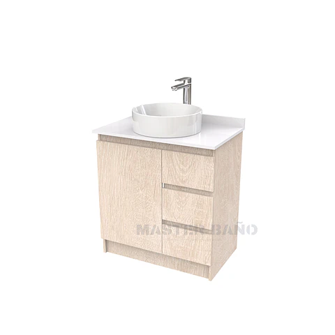 Mueble Vanitorio al piso para lavamanos sobreponer simple de 60 cm M2-630-SPA / Provenzal