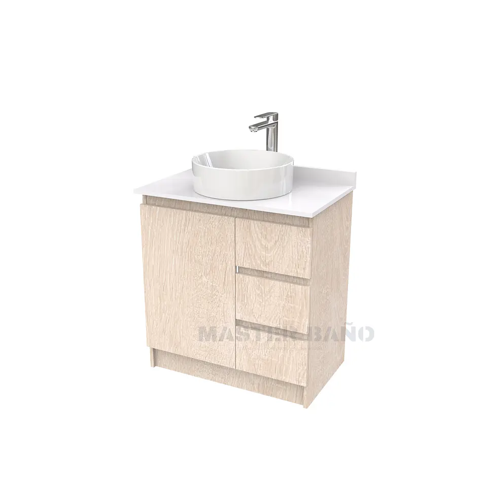 Mueble Vanitorio al piso para lavamanos sobreponer simple de 60 cm M2-630-SPA / Provenzal 1