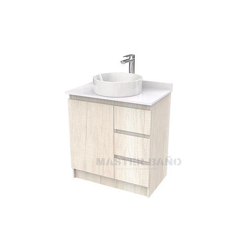 Mueble Vanitorio al piso para lavamanos sobreponer simple de 60 cm M2-630-SPA / Toscana