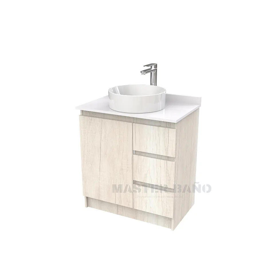 Mueble Vanitorio al piso para lavamanos sobreponer simple de 60 cm M2-630-SPA / Toscana 1