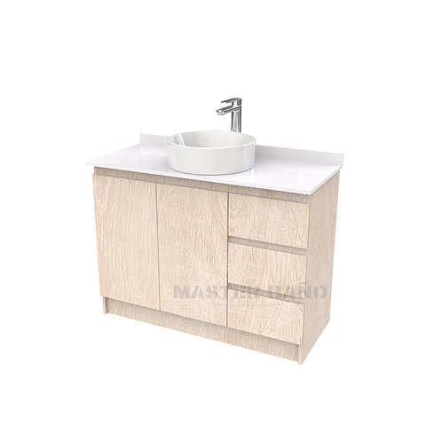 Mueble Vanitorio al piso para lavamanos sobreponer simple de 90 cm M2-930-SPA / Provenzal