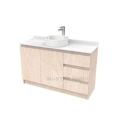 Mueble Vanitorio al piso para lavamanos sobreponer simple de 120 cm M2-1230-SPA / Provenzal