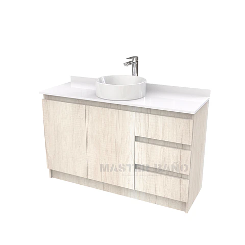 Mueble Vanitorio al piso para lavamanos sobreponer simple de 150 cm M2-1530-SPA / Toscana