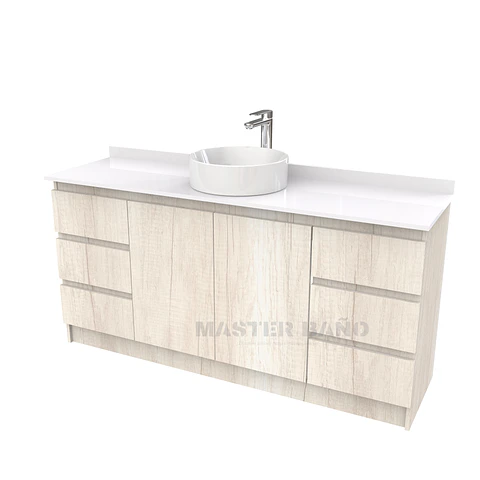 Mueble Vanitorio al piso para lavamanos sobreponer simple de 180 cm M2-1830-SPA / Toscana