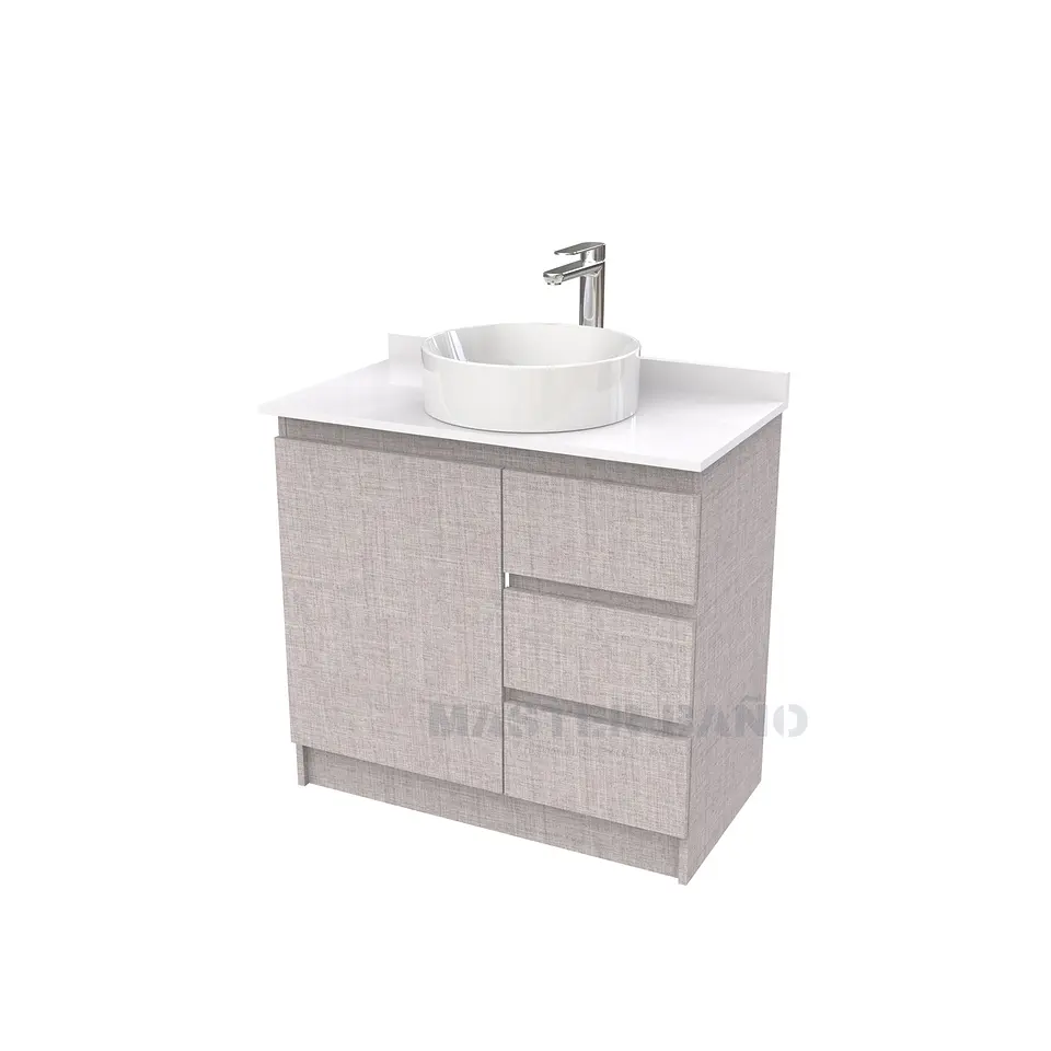Mueble Vanitorio al piso para lavamanos sobreponer simple de 70 cm M2-730-SPA / Notte 1