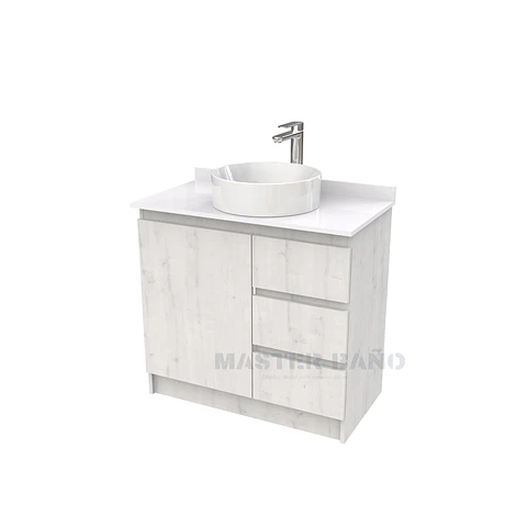 Mueble Vanitorio al piso para lavamanos sobreponer simple de 70 cm M2-730-SPA / Alaska