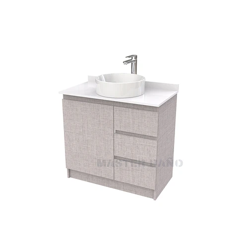 Mueble Vanitorio al piso para lavamanos sobreponer simple de 80 cm M2-830-SPA / Notte