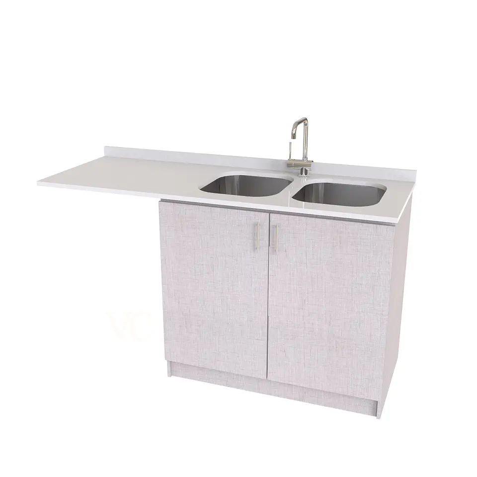 Mueble lavaplatos Doble con espacio para lavavajillas / MLI- 1630-D / Giorno 1