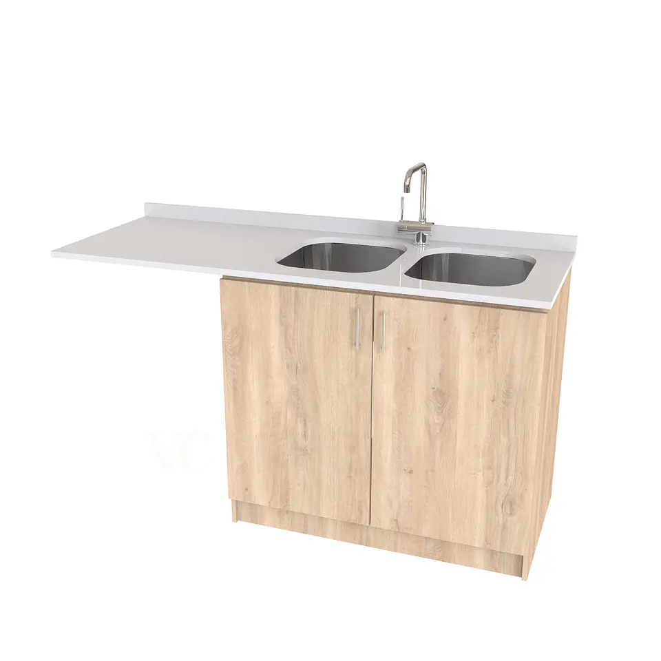 Mueble lavaplatos Doble con espacio para lavavajillas / MLI- 1630-D / Jerez 1
