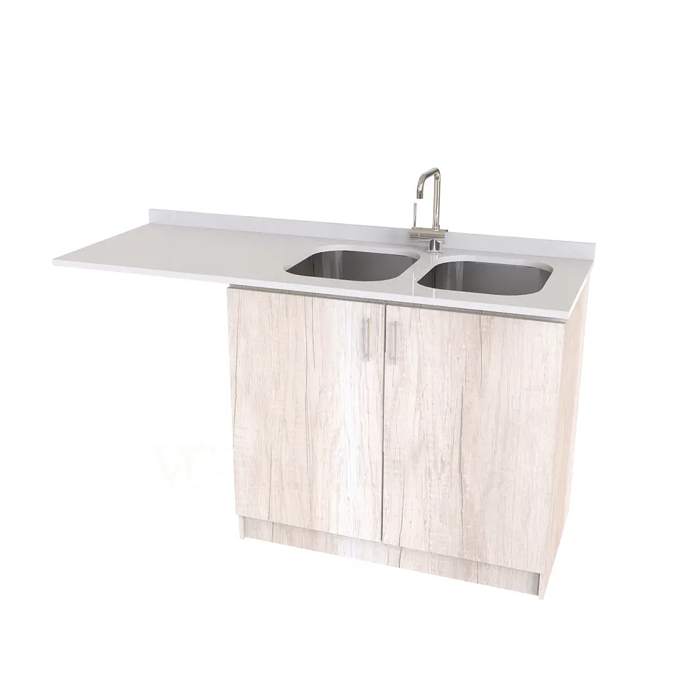 Mueble lavaplatos Doble con espacio para lavavajillas / MLI- 1630-D / Toscana 1