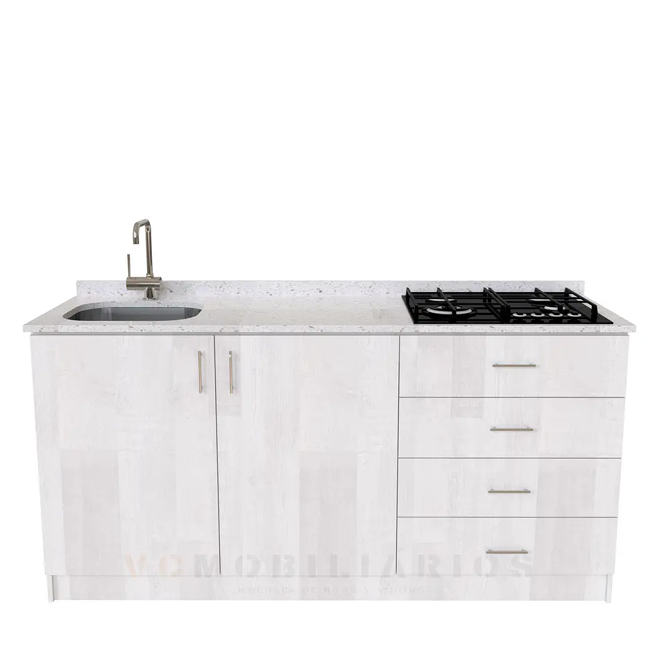 Mueble lavaplatos integral de 180 cm / M1-1834-MI / Cuarzo / Legno 1