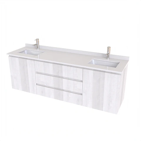 Mueble vanitorio Doble Aéreo  de 180 cm /  M3-1834 -DA / Legno
