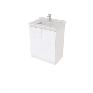 Mueble Vanitorio al piso pcon cubierta de cuarzo de 70 cm M0-730-SPA / Marmara 